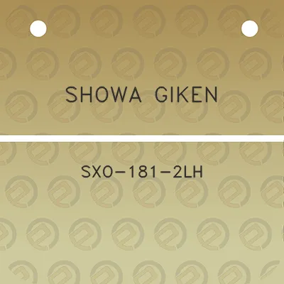 showa-giken-sxo-181-2lh