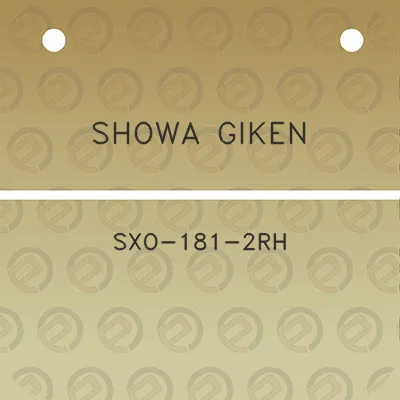 showa-giken-sxo-181-2rh