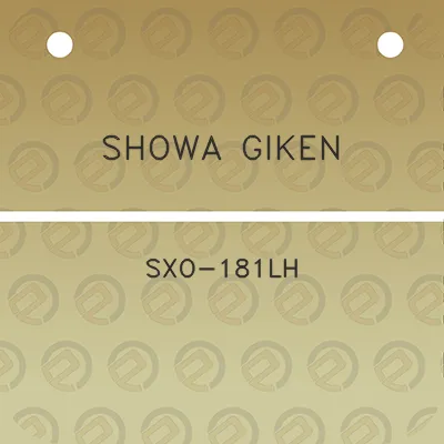 showa-giken-sxo-181lh