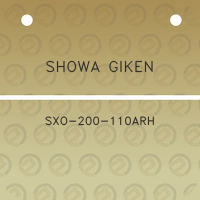 showa-giken-sxo-200-110arh