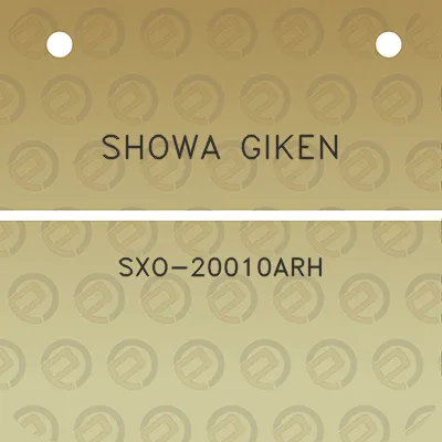 showa-giken-sxo-20010arh