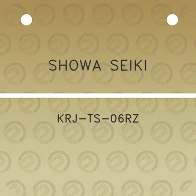 showa-seiki-krj-ts-06rz