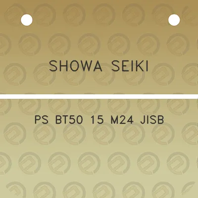 showa-seiki-ps-bt50-15-m24-jisb