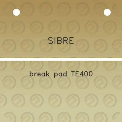 sibre-break-pad-te400