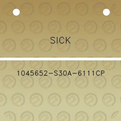 sick-1045652-s30a-6111cp