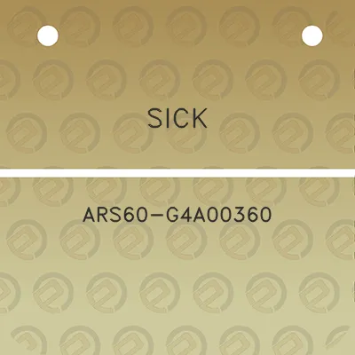 sick-ars60-g4a00360