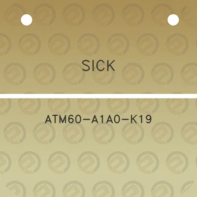 sick-atm60-a1a0-k19