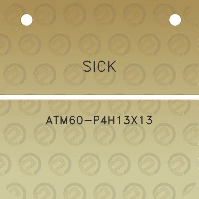 sick-atm60-p4h13x13