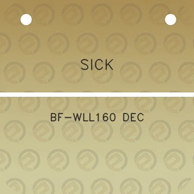 sick-bf-wll160-dec