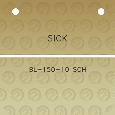 sick-bl-150-10-sch