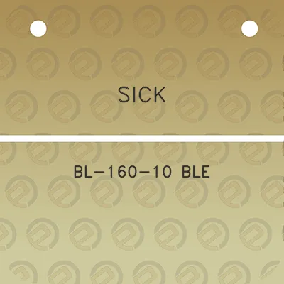 sick-bl-160-10-ble