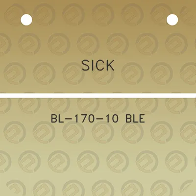 sick-bl-170-10-ble