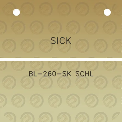 sick-bl-260-sk-schl