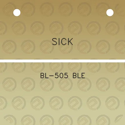 sick-bl-505-ble