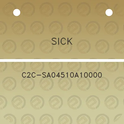 sick-c2c-sa04510a10000