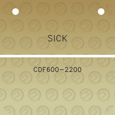 sick-cdf600-2200