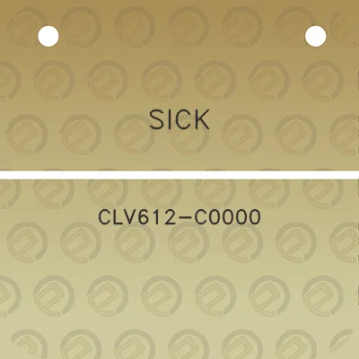 sick-clv612-c0000