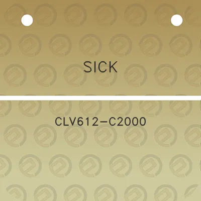 sick-clv612-c2000