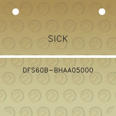 sick-dfs60b-bhaa05000