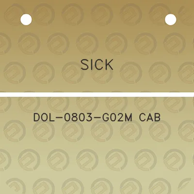 sick-dol-0803-g02m-cab