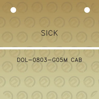 sick-dol-0803-g05m-cab