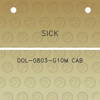 sick-dol-0803-g10m-cab