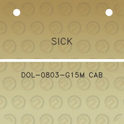 sick-dol-0803-g15m-cab