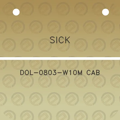 sick-dol-0803-w10m-cab