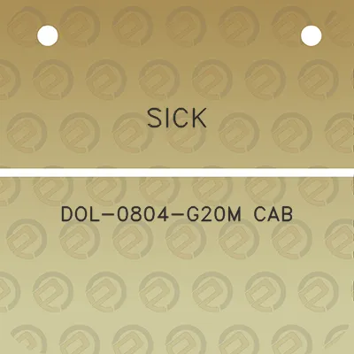 sick-dol-0804-g20m-cab