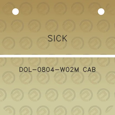 sick-dol-0804-w02m-cab