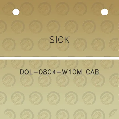 sick-dol-0804-w10m-cab