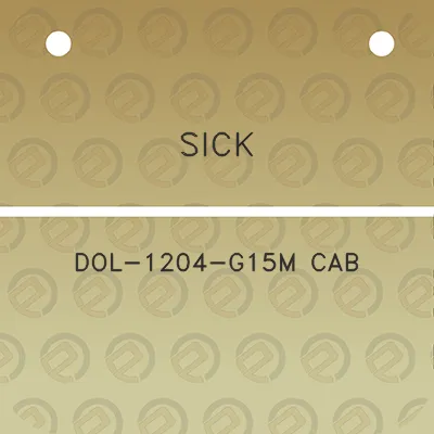 sick-dol-1204-g15m-cab