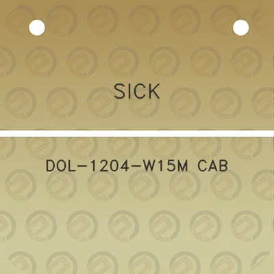 sick-dol-1204-w15m-cab