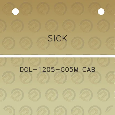 sick-dol-1205-g05m-cab