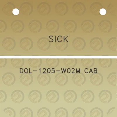 sick-dol-1205-w02m-cab