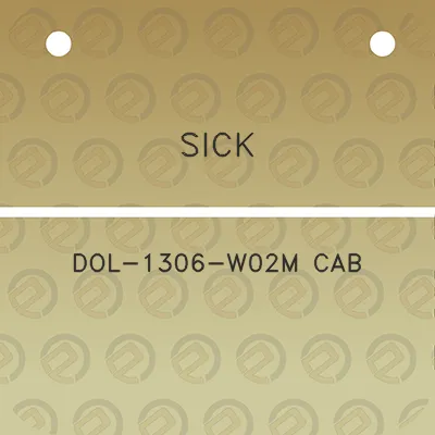 sick-dol-1306-w02m-cab