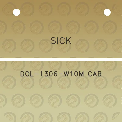 sick-dol-1306-w10m-cab