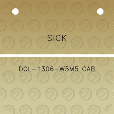 sick-dol-1306-w5m5-cab