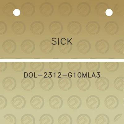 sick-dol-2312-g10mla3