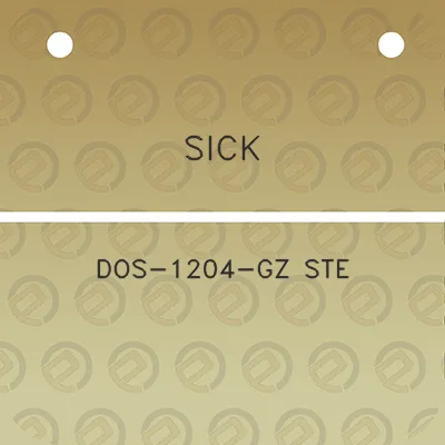 sick-dos-1204-gz-ste