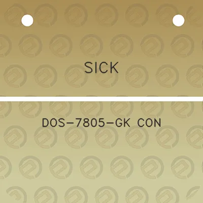 sick-dos-7805-gk-con