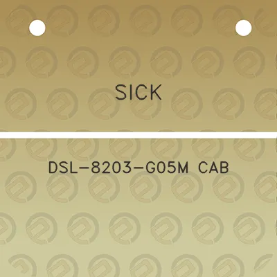 sick-dsl-8203-g05m-cab