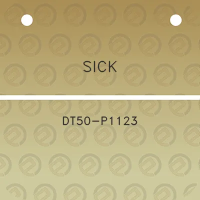 sick-dt50-p1123