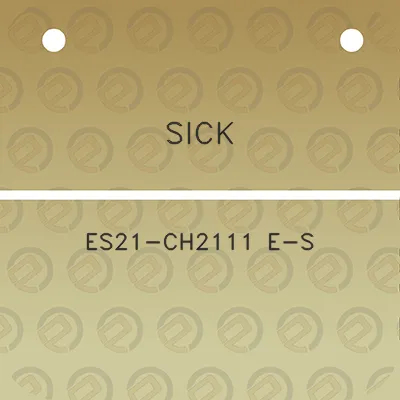 sick-es21-ch2111-e-s