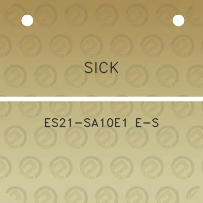 sick-es21-sa10e1-e-s