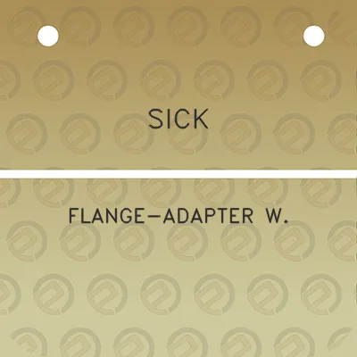 sick-flange-adapter-w