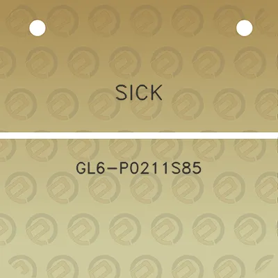 sick-gl6-p0211s85