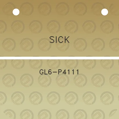 sick-gl6-p4111