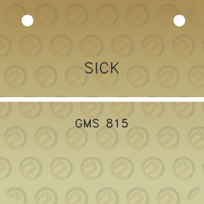 sick-gms-815