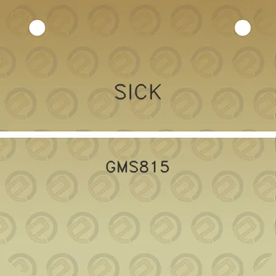 sick-gms815